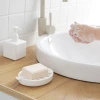 2869 Independently designed fish-shaped double-layer soap box, plastic bathroom draining soap stand, soap tray, soap box Specification image